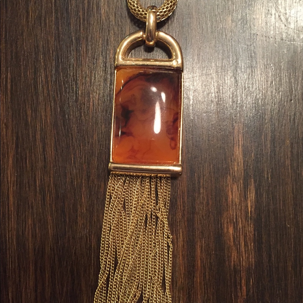 Tortis Stone Tassel Necklace